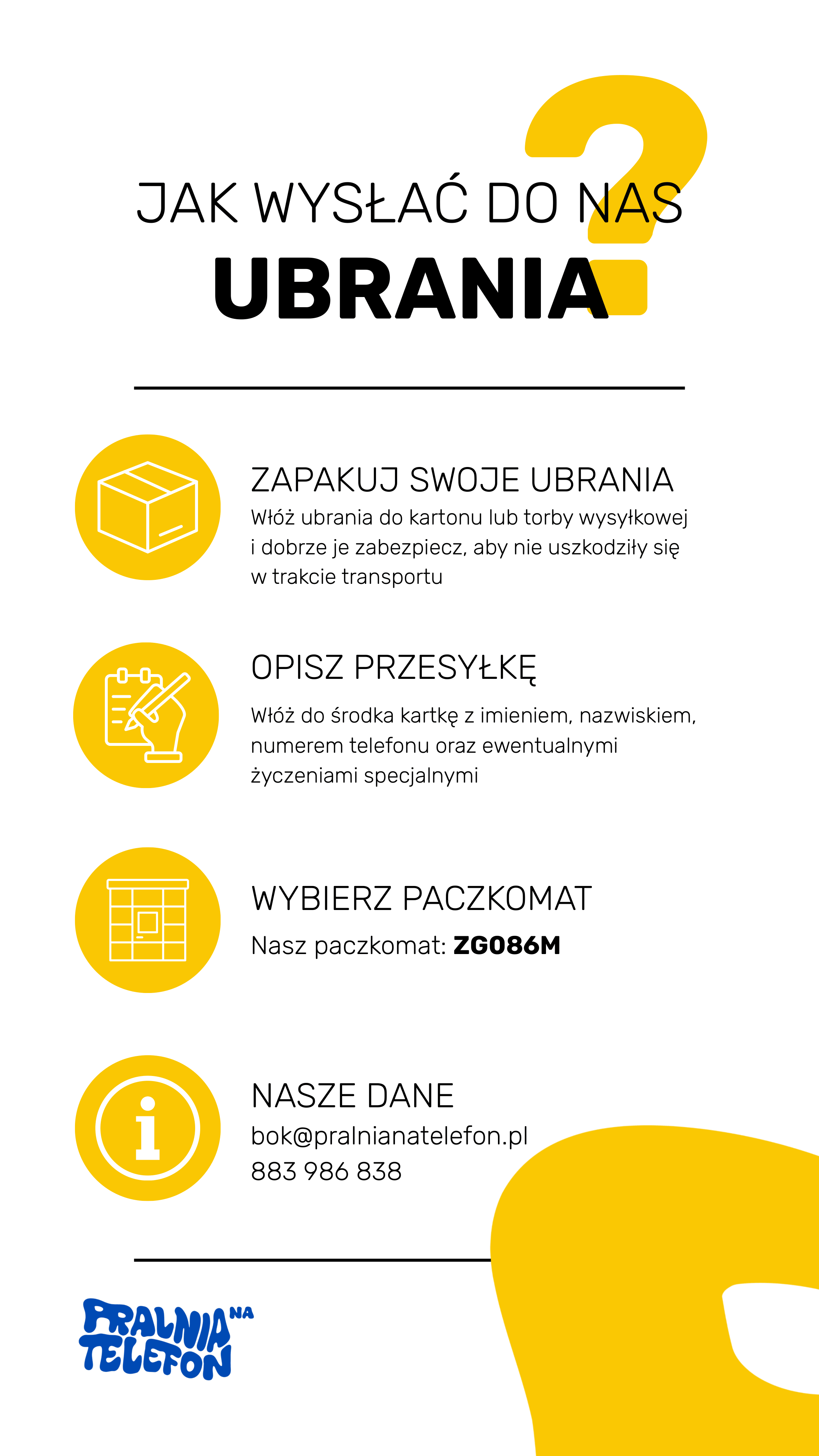 Jak wysłać do nas ubrania — instrukcja